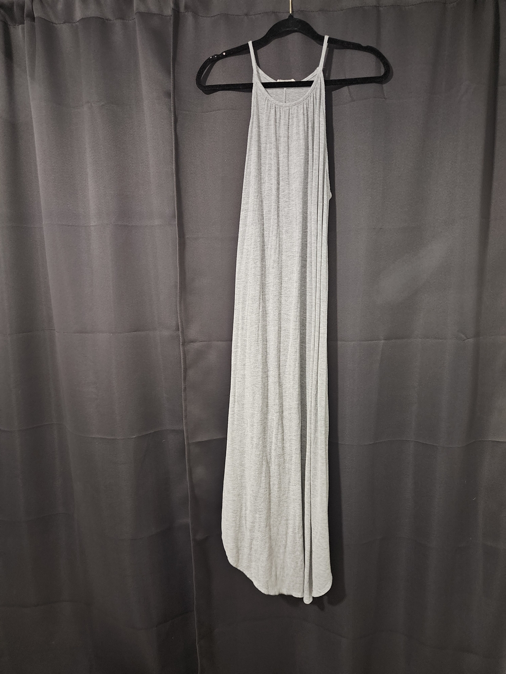 Olivia Rae New York High Neck Trapeze Maxi Dress Gray Size XL